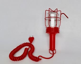 Vintage Industrial Cage Lamp / Explosion Proof Work Light / 70's Germany