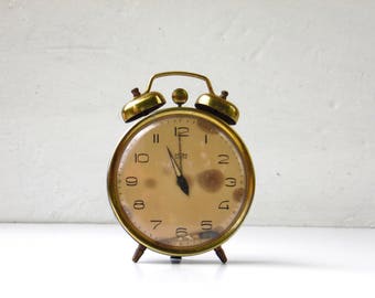 Vintage Blue Alarm Clock With Bell - MOM