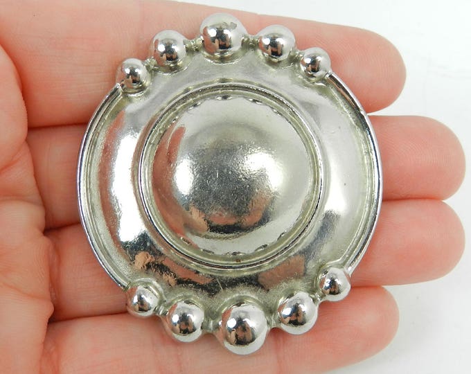 Carol DAUPLAISE Brooch Pin, Silver Modernist Brooch, Dauplaise Vintage Jewelry, Collectible Vintage Fashion, Gift for her, Statement Brooch