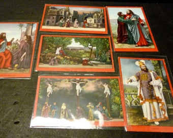 6 Passion Play Post Card - Ober-Ammergau- various