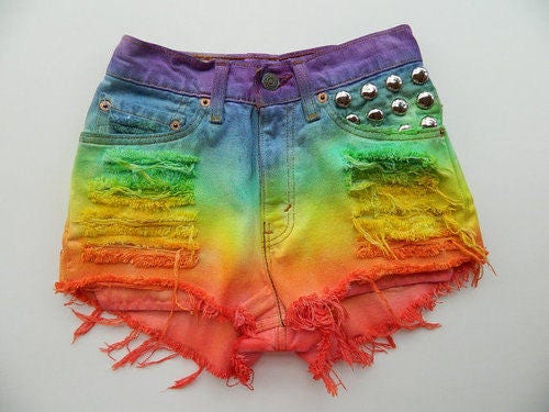 Custome Order Men Rainbow Shorts