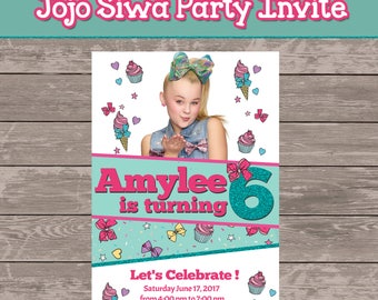 Jojo Siwa Party Invitation (digital file only)