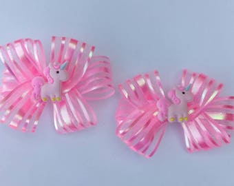 Pig tail Unicorn Bow Set Hair bows for Girls Wear A Bow Everyday Gifts