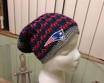 New England Patriots Slouchy Beanie with Decal