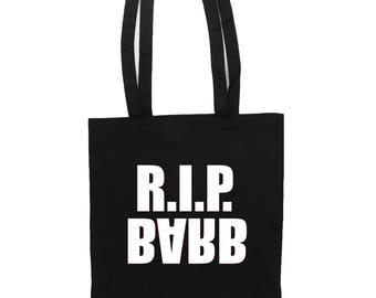 RIP BARB Tote Bag Stranger Things Bag Color Backpack Book Bag Halloween Back to School Fandom Cosplay Stranger Things Gift Party Present