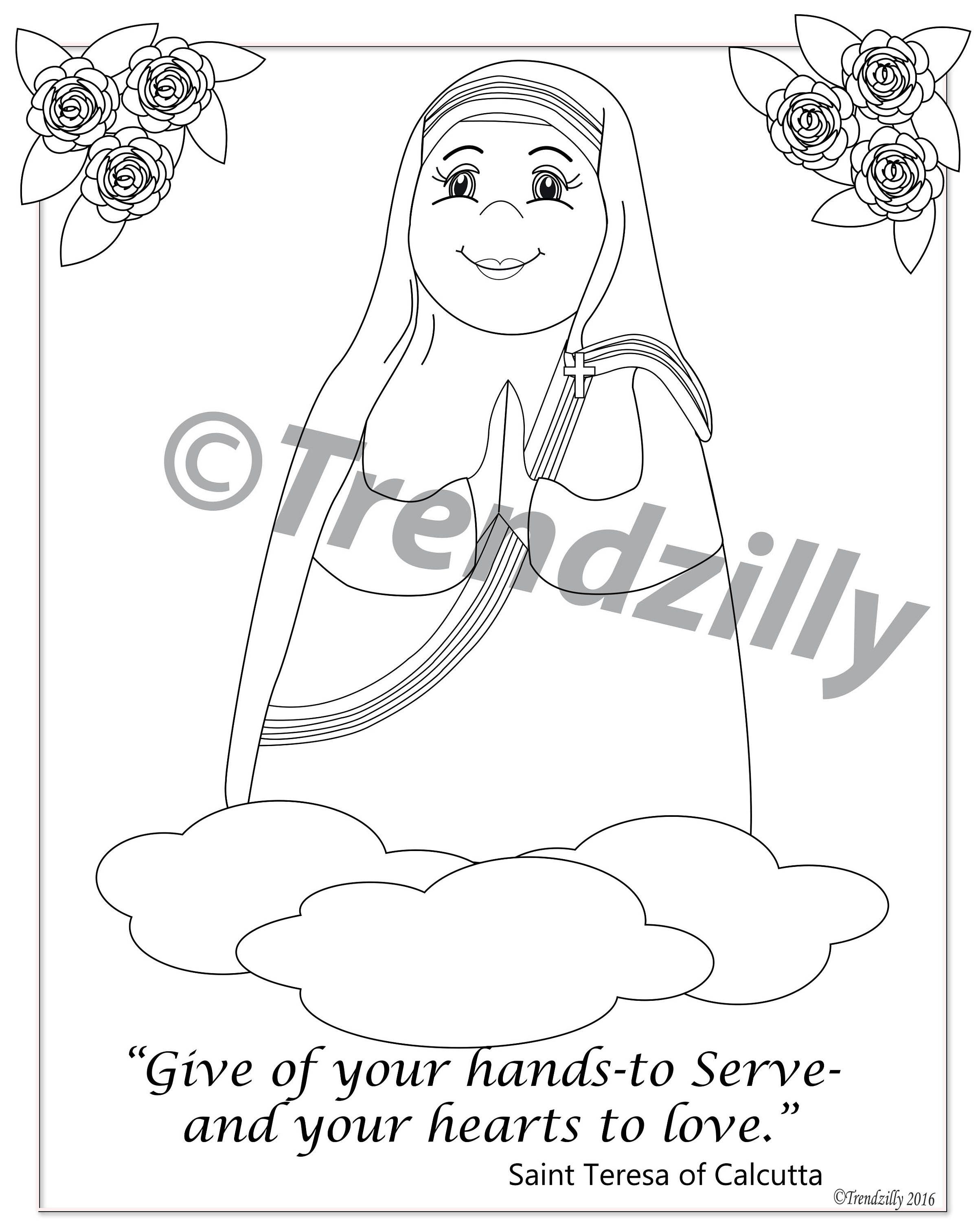 Soft Saint Coloring Book Saint Coloring Book Kids Coloring Book Feast Day Coloring Pages Coloring Book Printable Download