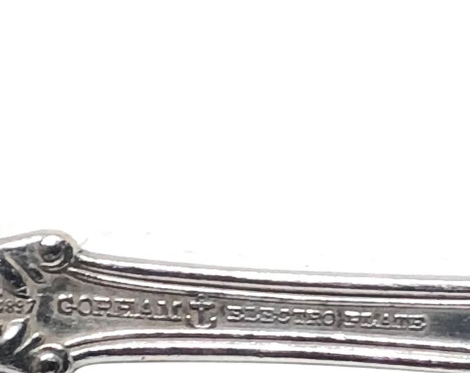 Antique Georgian Spoon GORHAM Silver 1897 RICHMOND Pattern / Set of 6 Gumbo Spoons