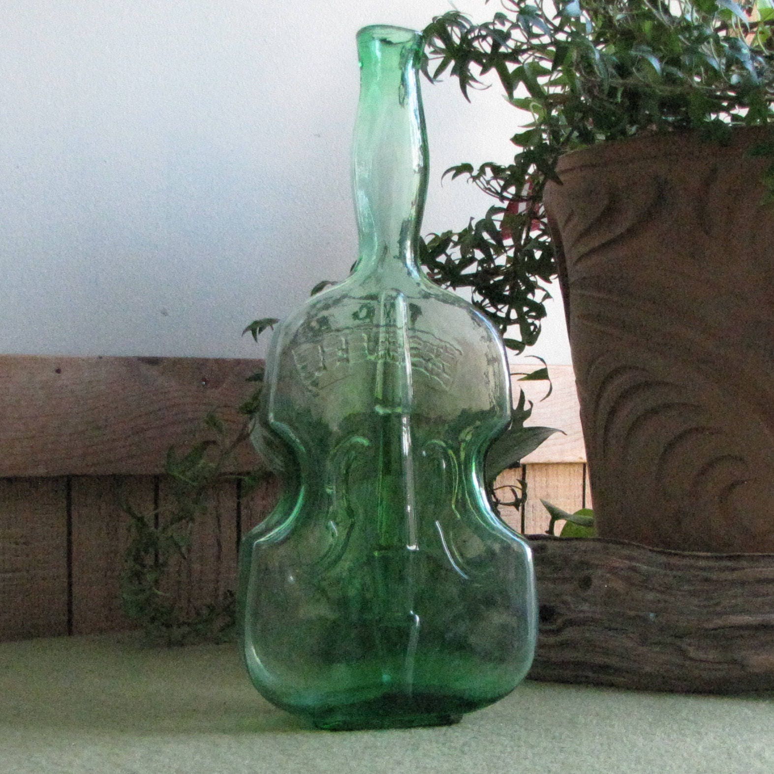 Download Old Bottle Green Violin Vintage Liquor Bottles Clevenger ... Yellowimages Mockups
