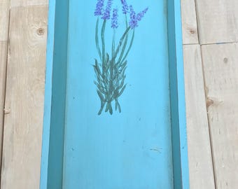 Wooden Tray painted, antiqued and distressed