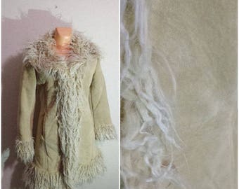 Sheepskin Coat Suede Coat Women Warm Jacket Medium Size