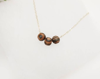 Simple Wooden Necklace, Essential Oil Diffuser Necklace, Aromatherapy Necklace, Wooden Diffuser Necklace, Minimalist Wood necklace,