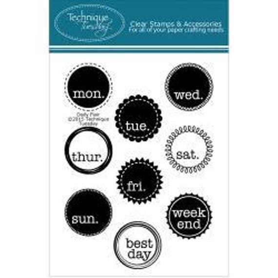 Daily Flair Planner Clear Stamps Daily Planner Clear Stamps