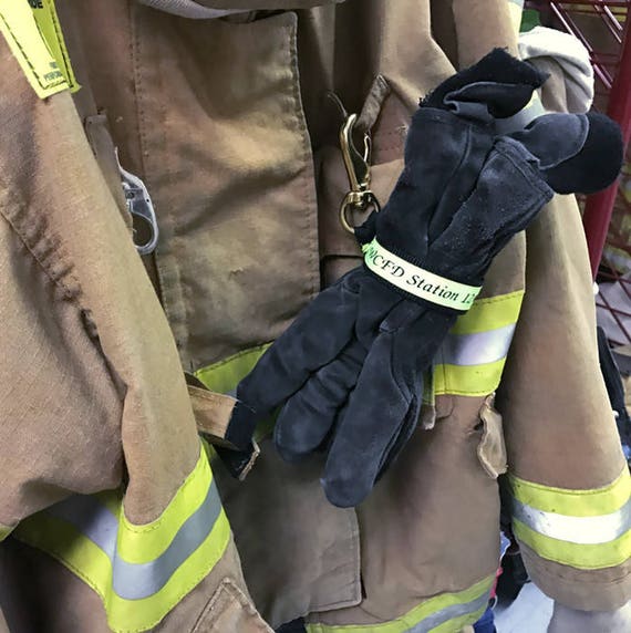 Personalized Firefighter Glove Strap Turnout Gear Glove