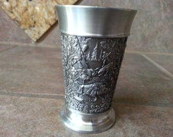 Original Creation Zinn Becker Stuttgart Pewter Cup was made in Germany and is in Excellent Condition, Collectible Beautiful Gift, 95% Pewter