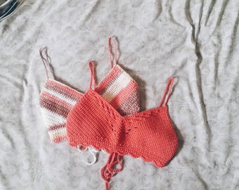 2 PATTERNS | Fleetwood Bralette & Songbird Bralette | Crochet Top | Crochet Pattern | Festival Tops | Crochet Crop Top