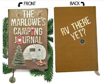 Camping Journal/ RV Journal or scrapbook 3 - great personalized gift!