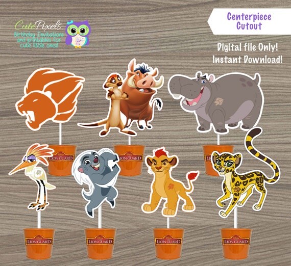 Lion Guard Cake Topper The Lion Guard Centerpiece The Lion