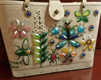 Vintage Enid Collins 'Summer Time' Bucket Bag