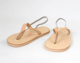 Leather Flip Flops for Children - Kids flipflops sandal - Toddler size - Non-slip - Non-Toxic