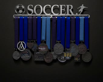 Soccer - Allied Medal Hanger Holder Display Rack