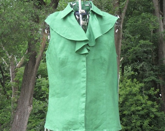 Jones New York Forest Green Blouse & w/tags !