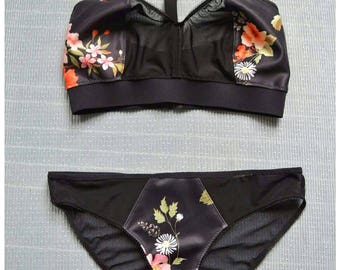 Amelie Bra - Summer lingerie set - bralette bralet wireless - made to measure XXS-4XL
