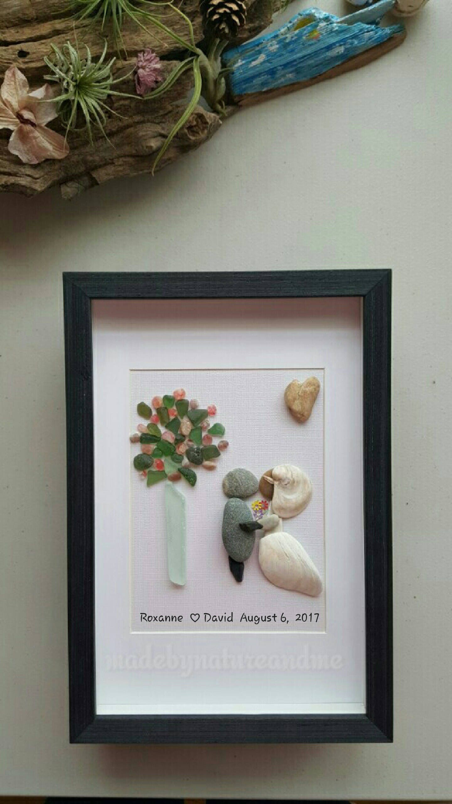 Unique wedding gift Personalized Wedding gift sea glass