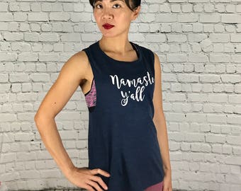 Namaste Y'all, Namaste Shirt, Yoga Tank Top, Yoga Clothes, Fitness Tank Top, Namaste, Namaste Tank, Yoga Clothing
