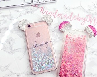 Mouse Ear Liquid Phone Case iPhone 7 case iPhone 7 Plus case iPhone 6S case iPhone 6S Plus case iPhone 6 case iPhone 6 Plus case iPhone case