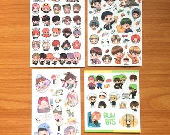 BTS Fanart Stickers | Free Shipping
