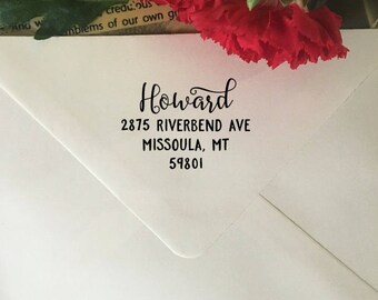 Address Stamp, Custom Return Address Stamp, Self-Inking Stamp, Wooden Stamp, Rubber Stamp, Personalized Address Stamp, Wedding Address Stamp