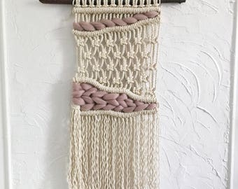 Custom modern macrame wall hanging, OOAK, weaving, home decor, made to order