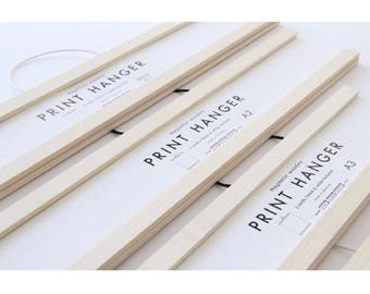 Print Hanger - Poster Hanger - Frame - A4 - A3 - A2 - 50 cm