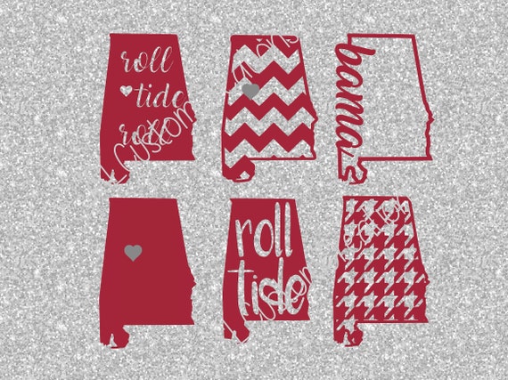 Download Alabama SVG eps DXF png Cut Files for Silhouette Cricut