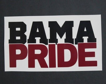 Alabama Crimson Tide Decal/Bama Pride