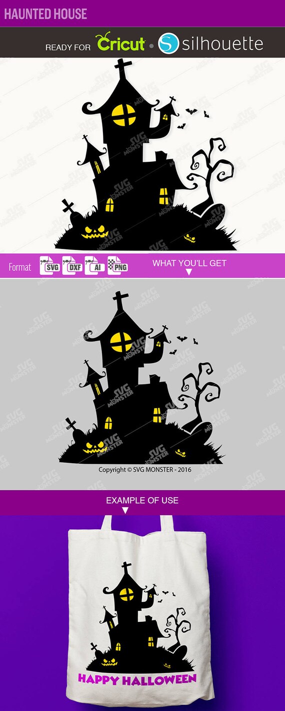 HAUNTED HOUSE SVG Halloween svg Haunted Manor svg Haunted