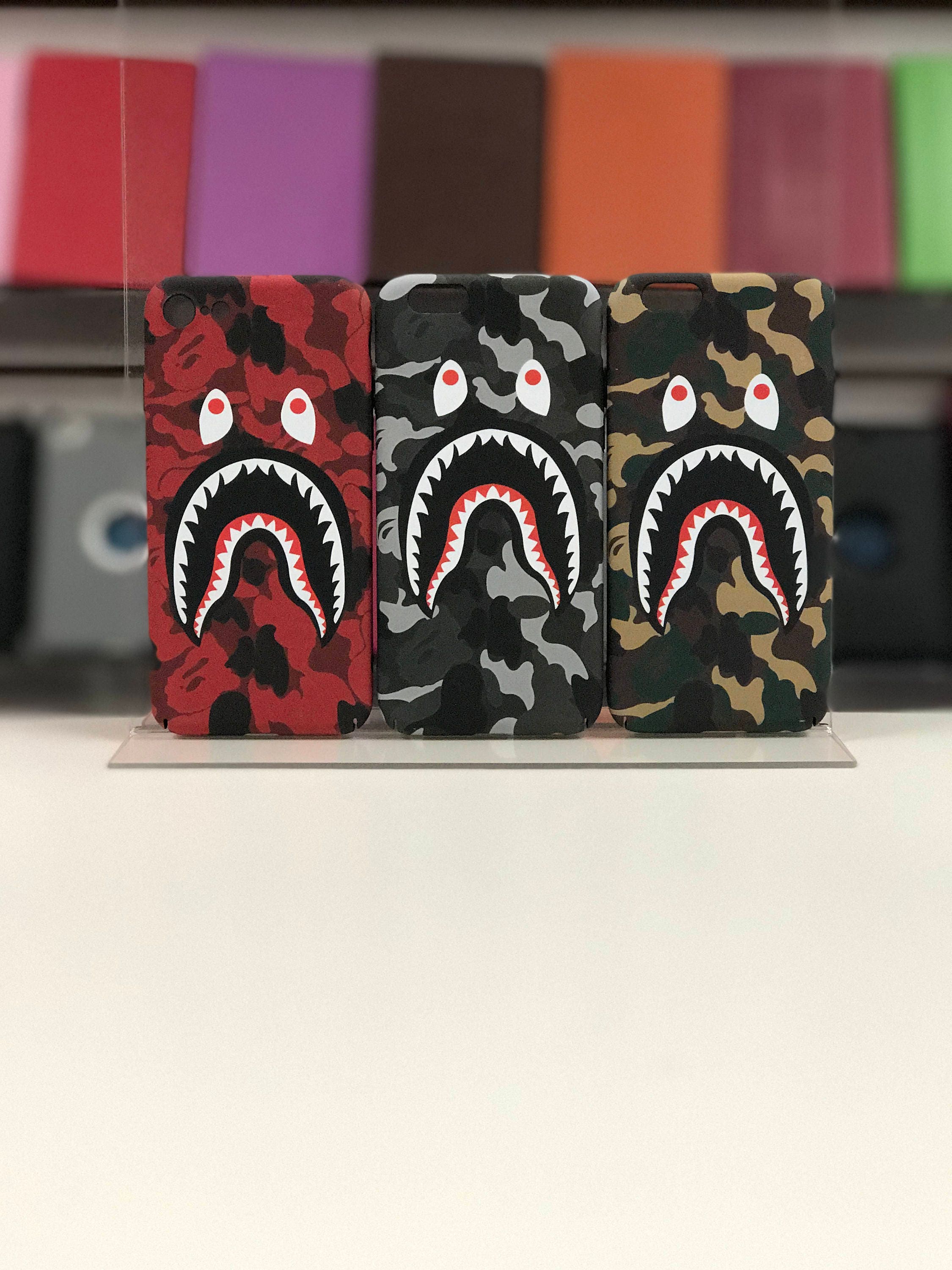 apple iphone bape a bathing ape shark logo phone cases 6 6s apple iphone bape a bathing ape shark logo phone cases 6 6s