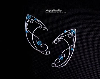 Elven Ear Cuffs - Silver Elven Ear Cuffs - Fairy Ear Cuffs - Elf Ear Cuffs - Elven Ear Wraps - Ear Cuffs - Fairy Ear Wraps - Halloween