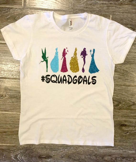 DISNEY PRINCESS Squadgoals tshirt squad goals girls