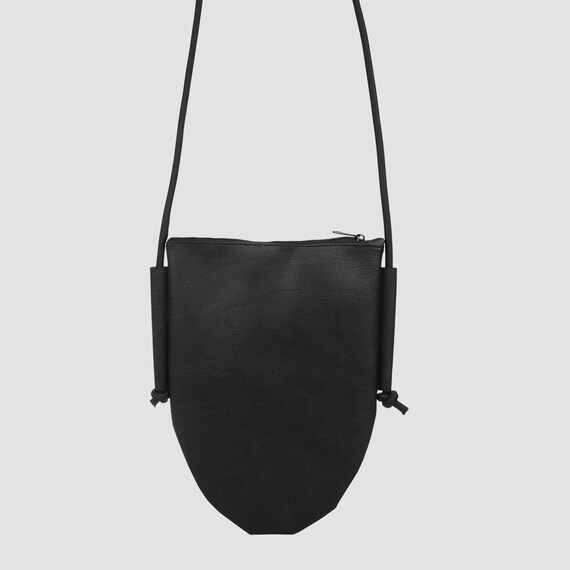 EGGBAG Handbag made of artificial leather red black brown Crossover bag