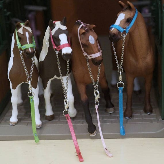 Sewn Schleich Horse Halter & Lead Rope Set 46 colors