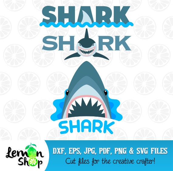 Download Shark SVG Shark Monogram Shark Cricut Summer SVG Shark