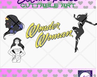 Disney svg, cricut, digital download, Disney svg files, minion svg, wonder woman party supplies, silouhette, DC svg, wonderwoman svg