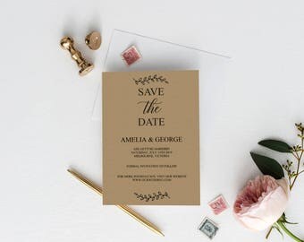 Rustic save the date | Etsy