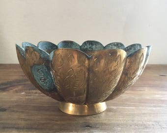 Vintage Brass Bowl / Vintage Home / Antique Decor