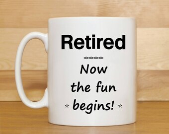 I'm Retired Personalized Double-Wall Ceramic Travel Mug