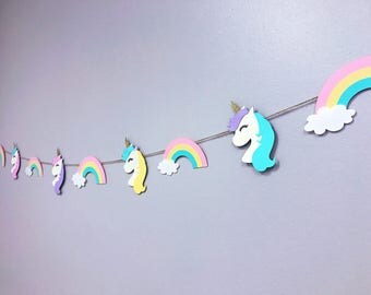 Unicorn garland | Etsy