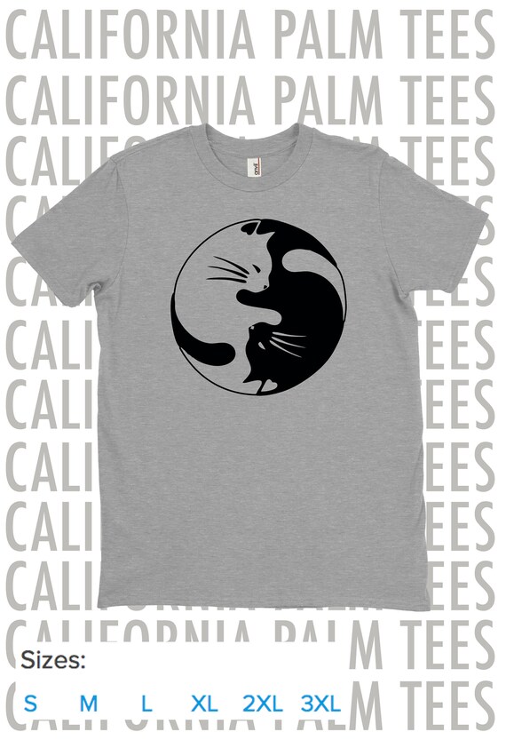 Download Ying Yang Cat Shirt. Cat T-Shirt. Cat Shirts. Ying Yang Cat.