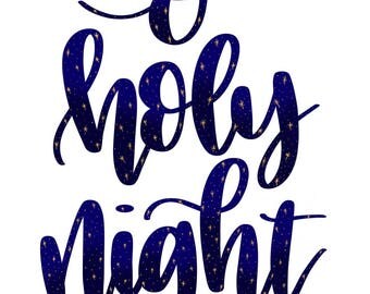 Items similar to O Holy Night 8x10 Printable INSTANT DOWNLOAD on Etsy