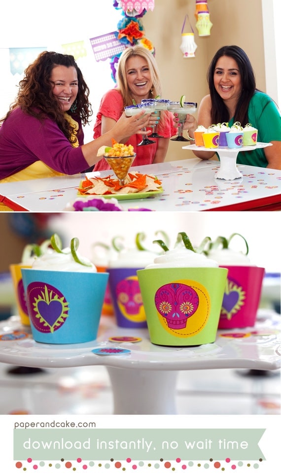Fiesta PRINTABLE Party Collection - You Customize EDITABLE TEXT >> Instant Download | Paper and Cake Il_570xn